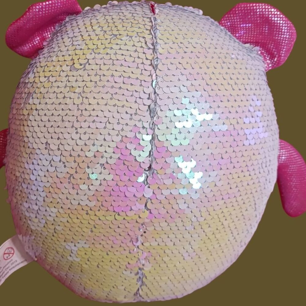 In Motion Design Reversible Sequin Plush Toy With Pink Sparkly Arms & Legs Rainb - Picture 5 of 10